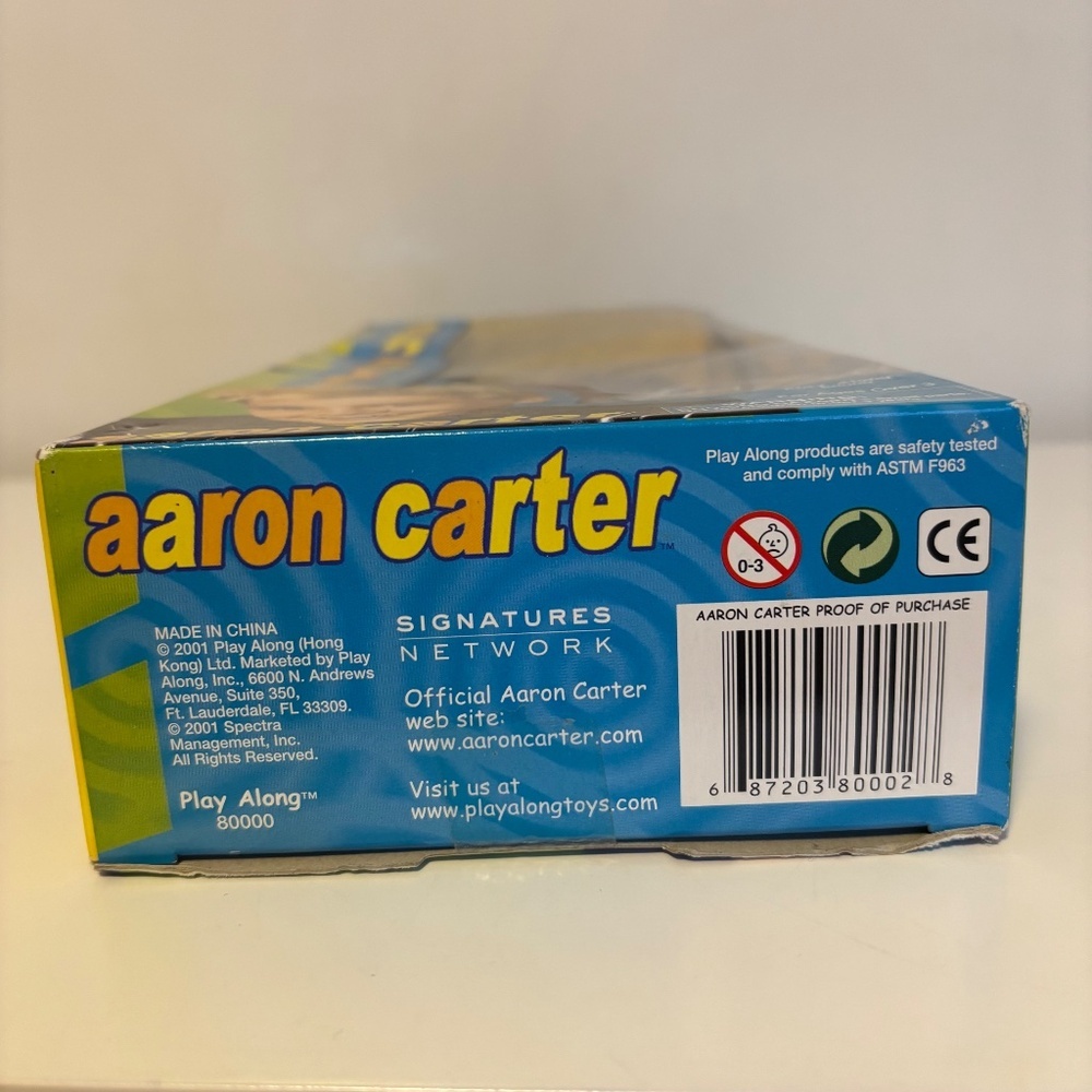 Play Along 2001 Collectible Aaron Carter Barbie Doll Action Figure New in Box - Picture 3 of 3